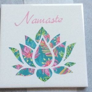 Namaste Lotus Flower Decorative Trivet